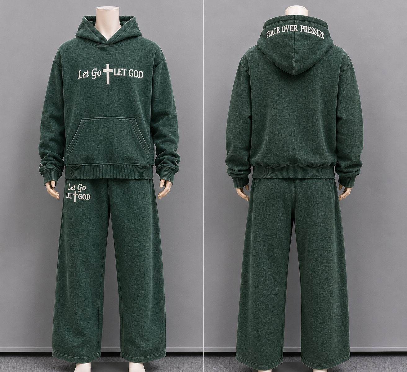 Navy green mens set. 